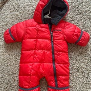 Columbia Infant Red Snowsuit 0-3 months